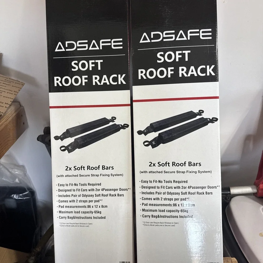 Padded Roof Rack‎ Pads, Premium for Canoes, Paddle Boards & Surfboards, Luggage